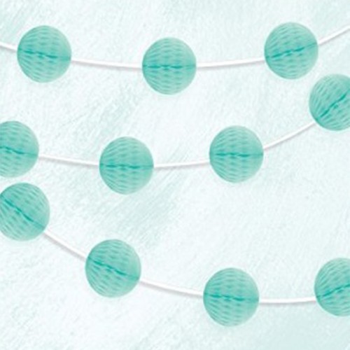 Grinalda Mini Bolas Papel Verde Menta